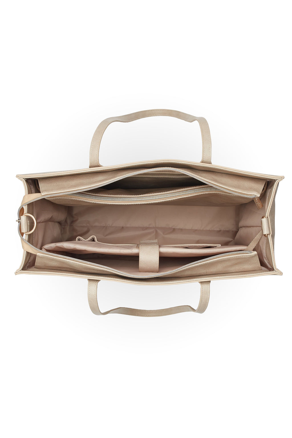 The Large Work Tote in Beige