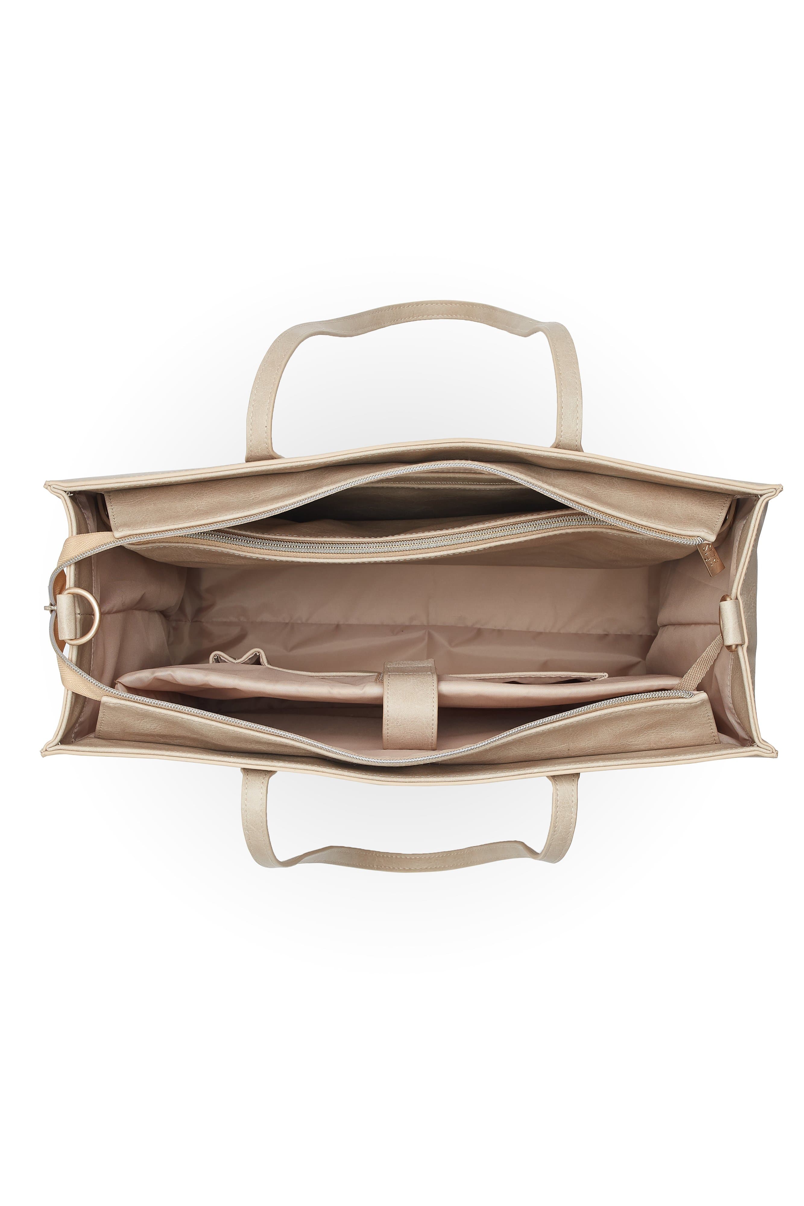The Large Work Tote in Beige