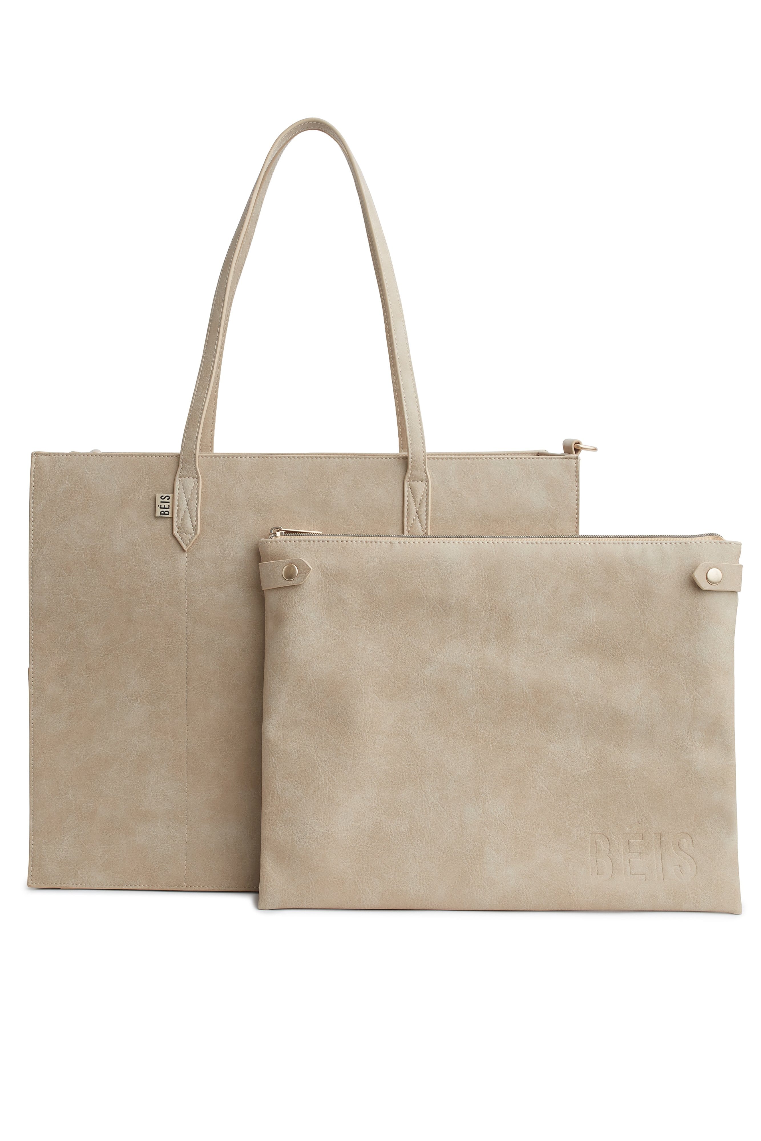 The Large Work Tote in Beige