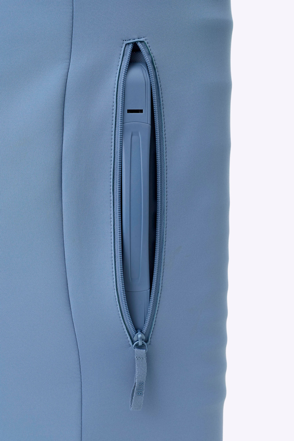 The Hybrid Carry-On Luggage Cover in Dusty Blue