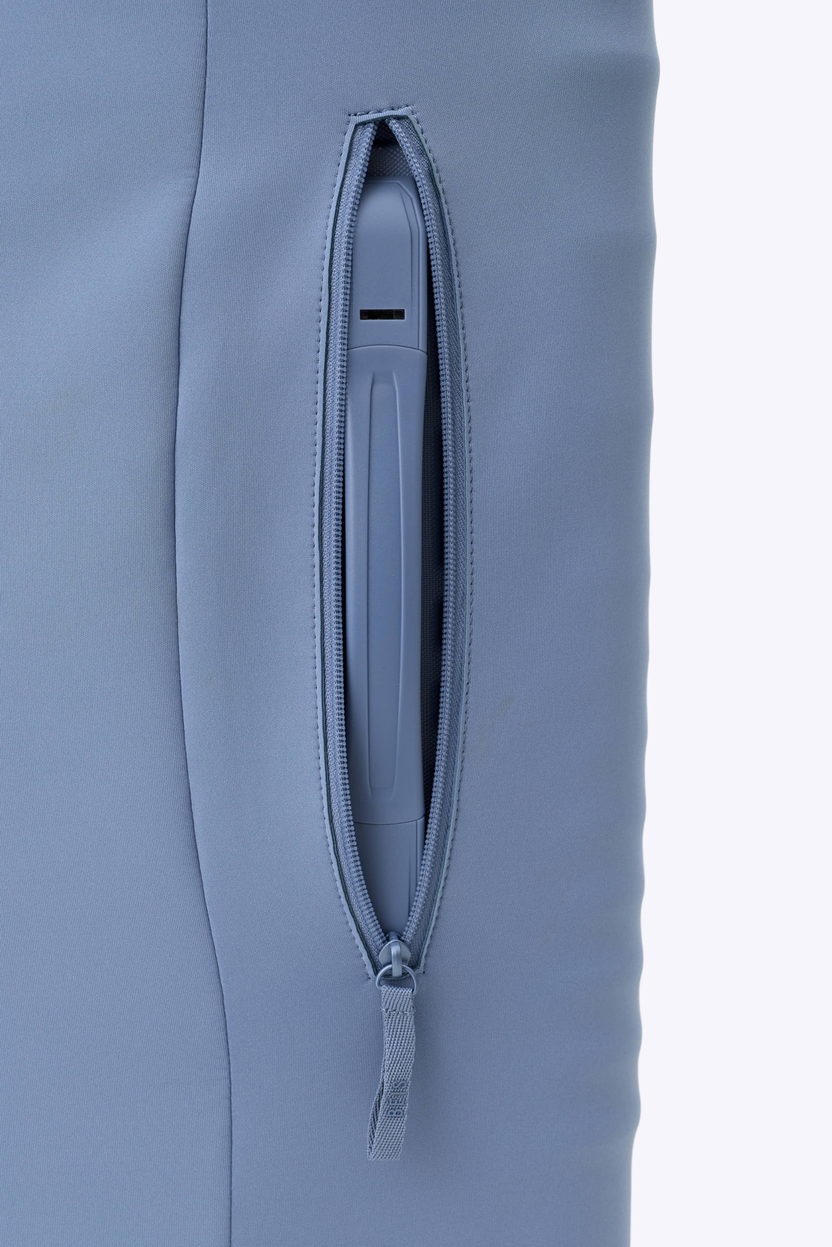 The Hybrid Carry-On Luggage Cover in Dusty Blue