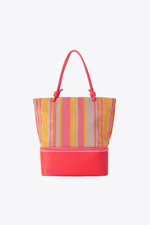 BÉIS x poppi The Cooler Tote in Juicy Stripe