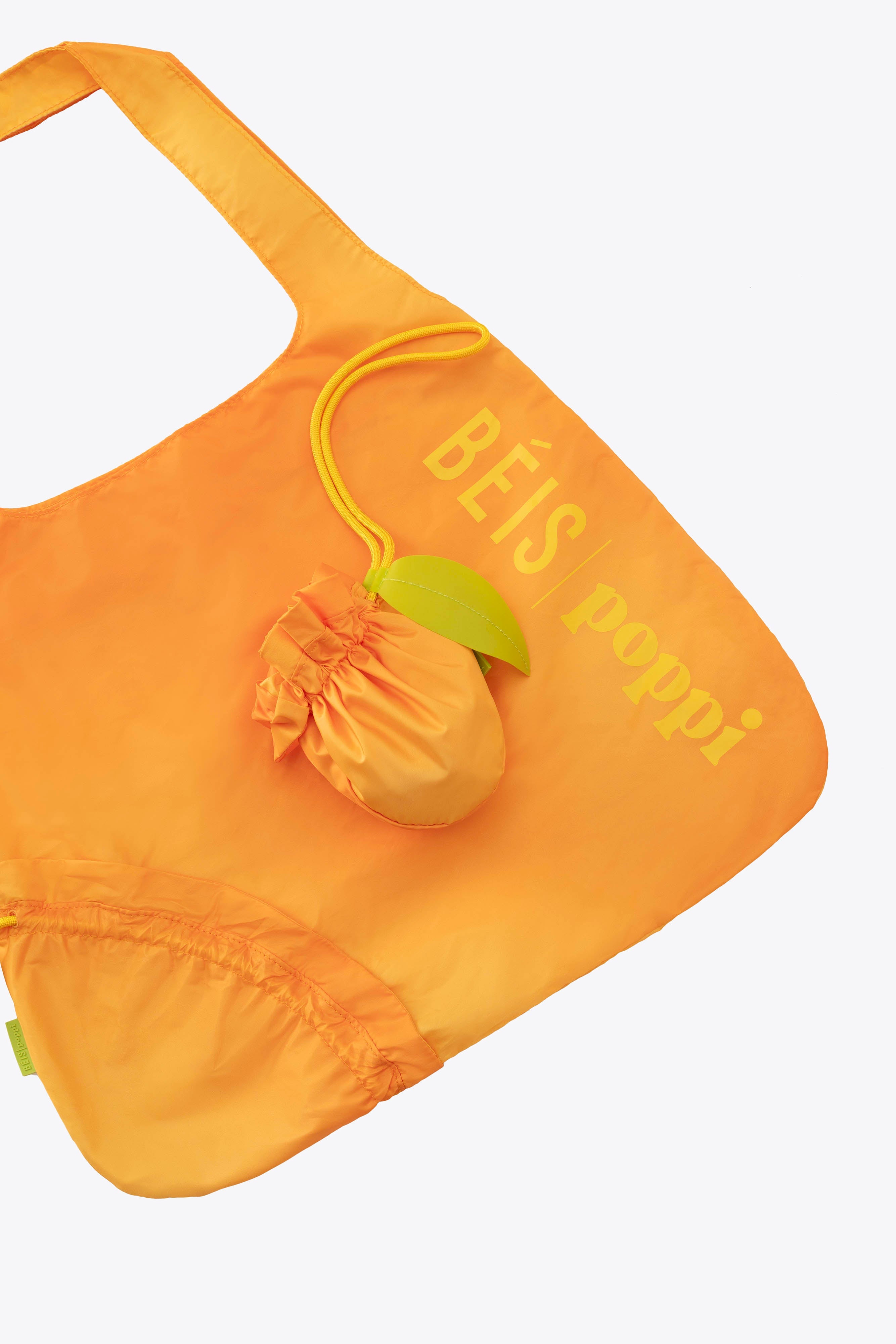 BÉIS x poppi The Reusable Shopping Tote in Mango