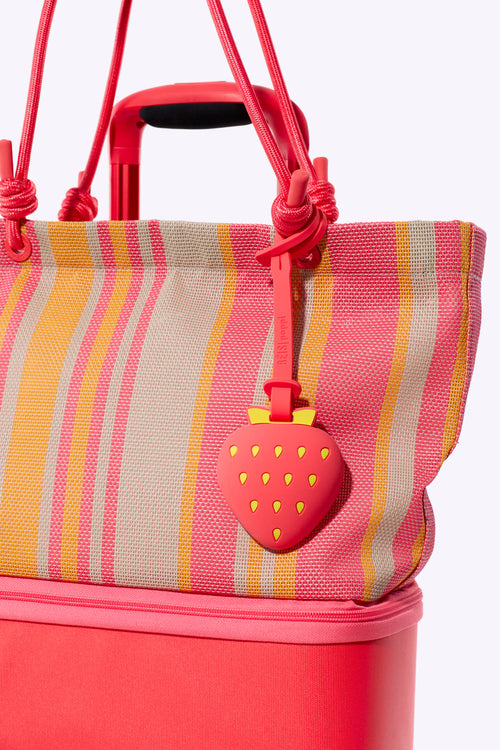 BÉIS x poppi The Mirror Bag Charm in Strawberry