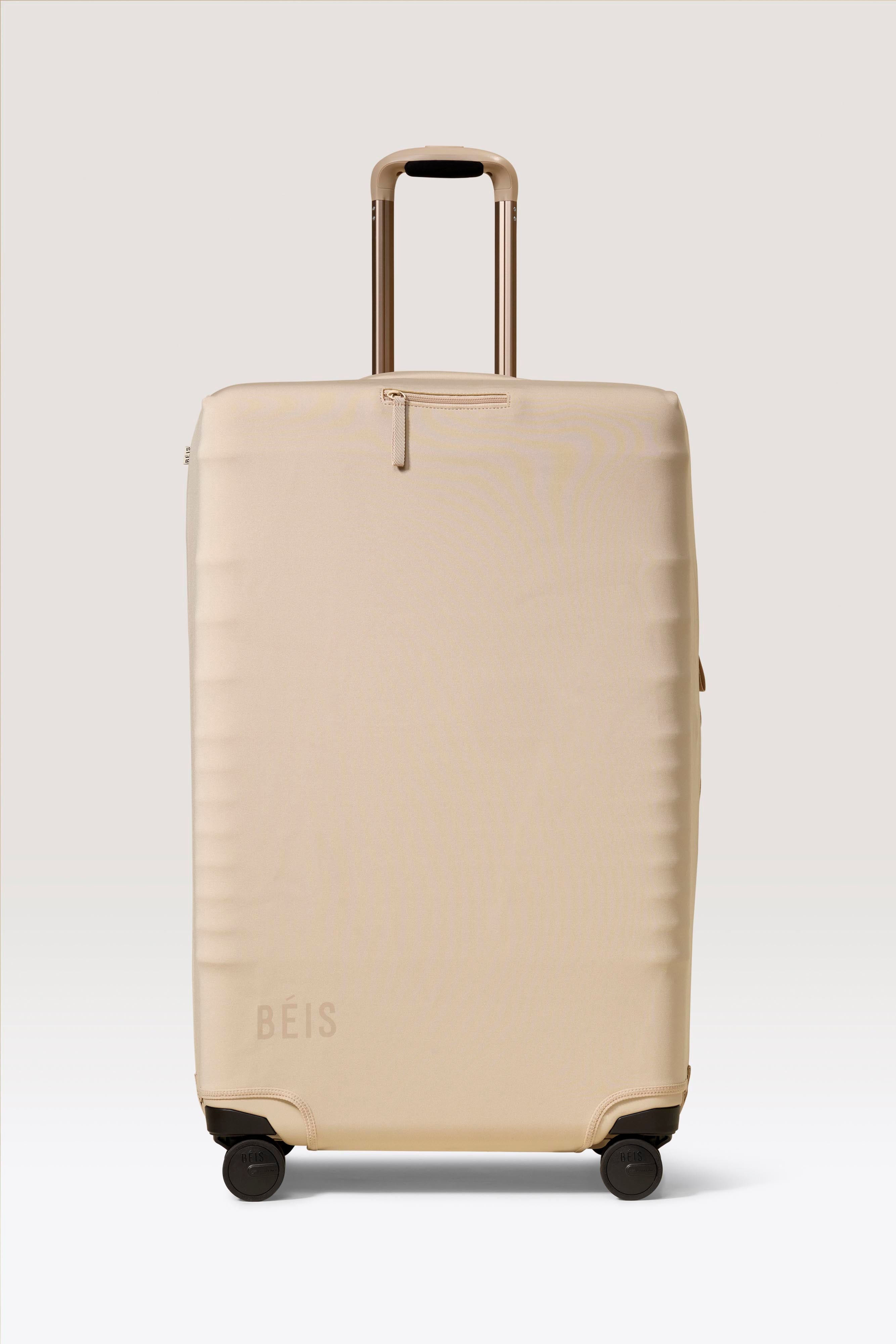 The Large Check-In Luggage Cover in Beige