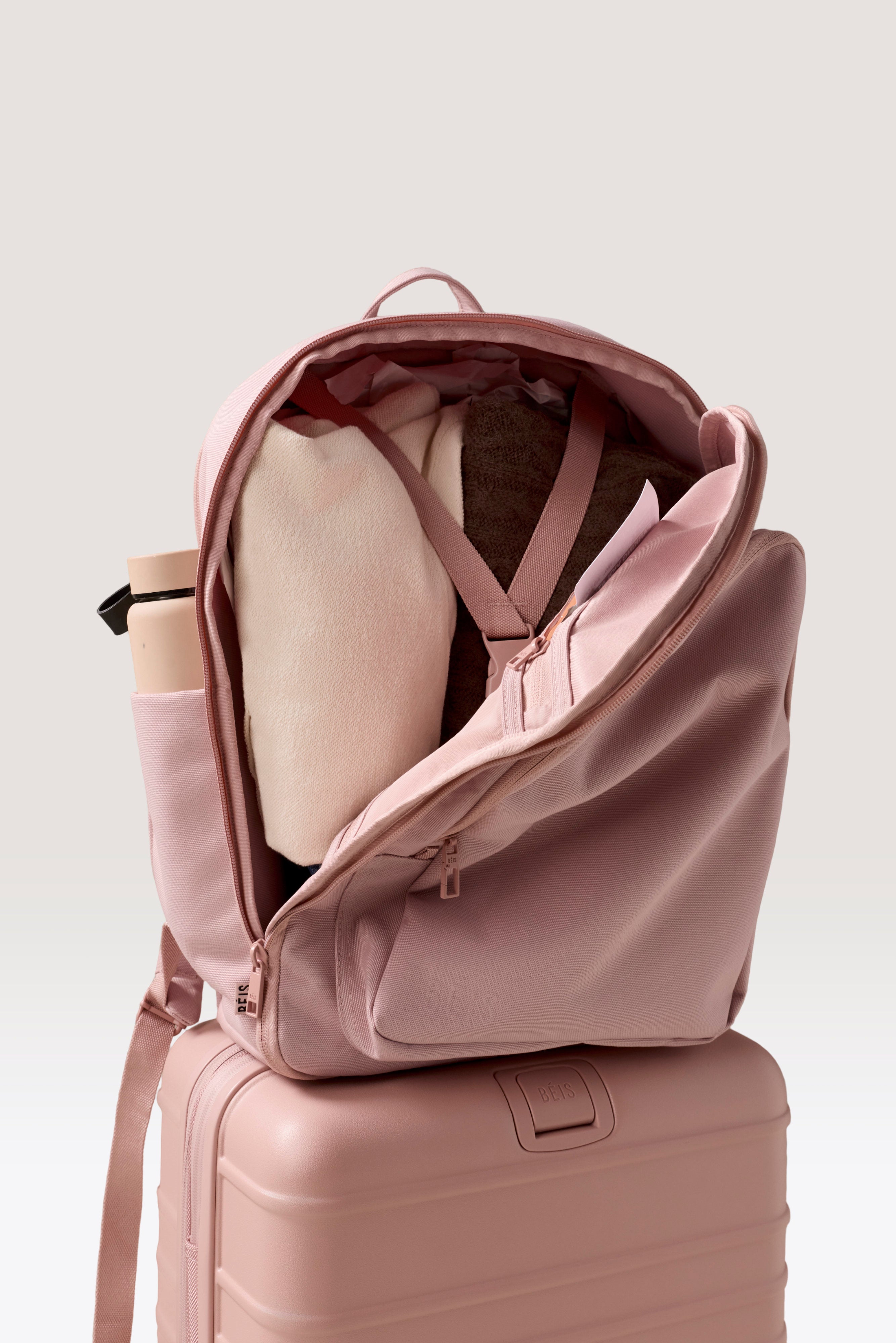 The Travel Backpack in Atlas Pink