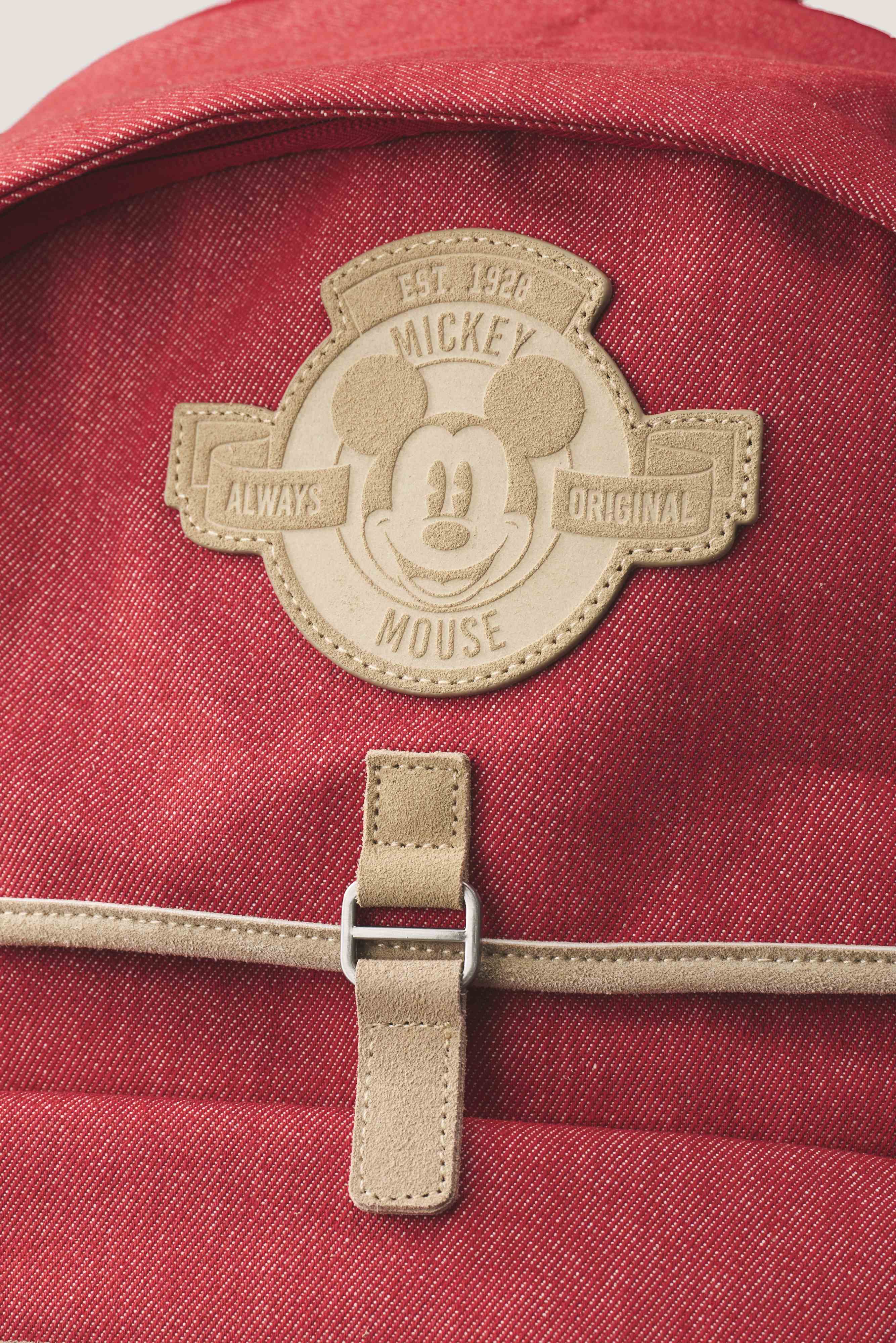 The Disney Backpack in Red Jeans