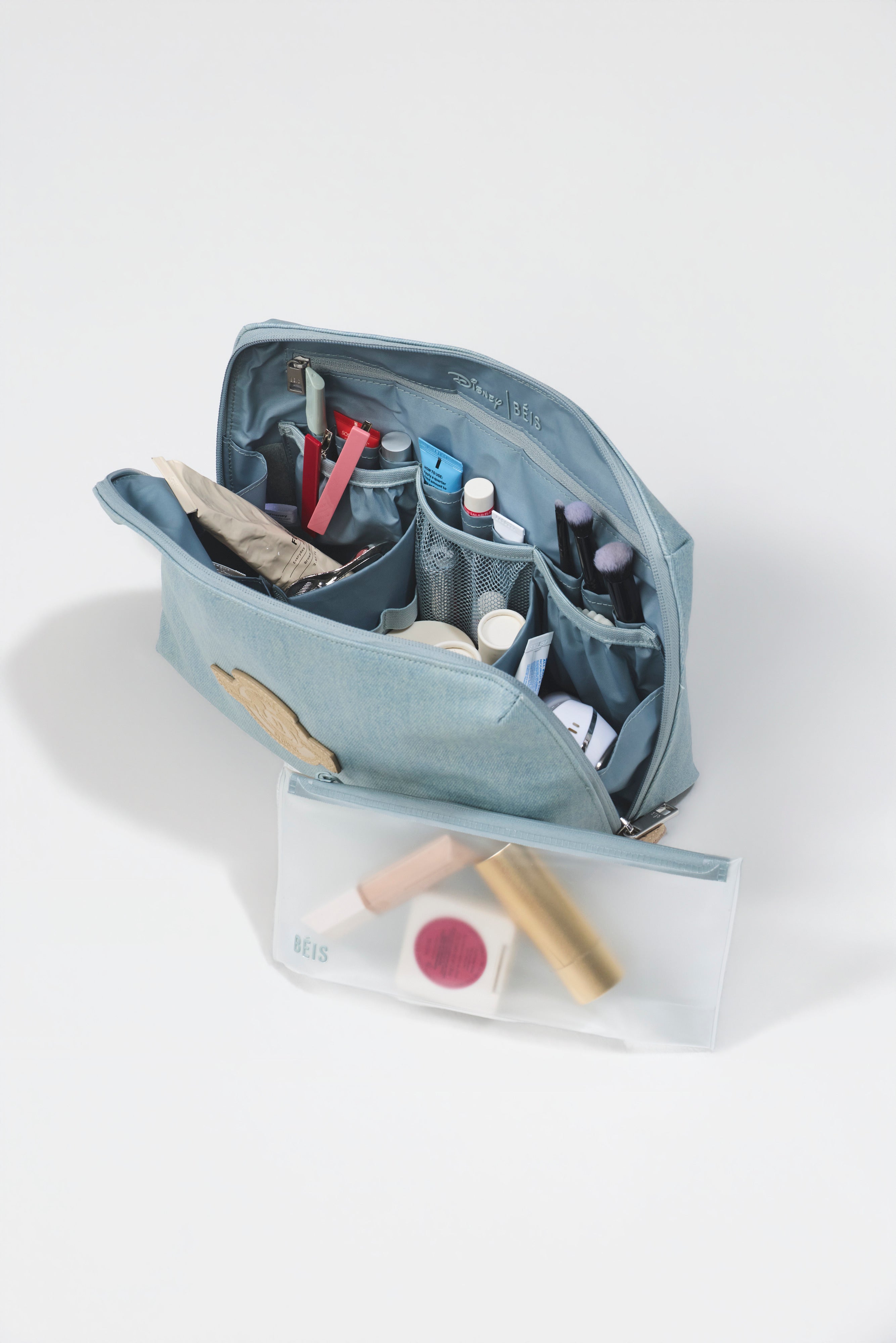 The Disney Large Cosmetic Pouch in Blue Jeans