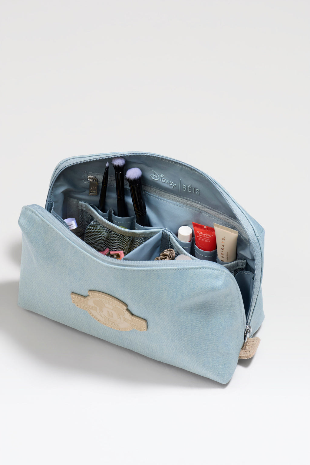The Disney Medium Cosmetic Pouch in Blue Jeans