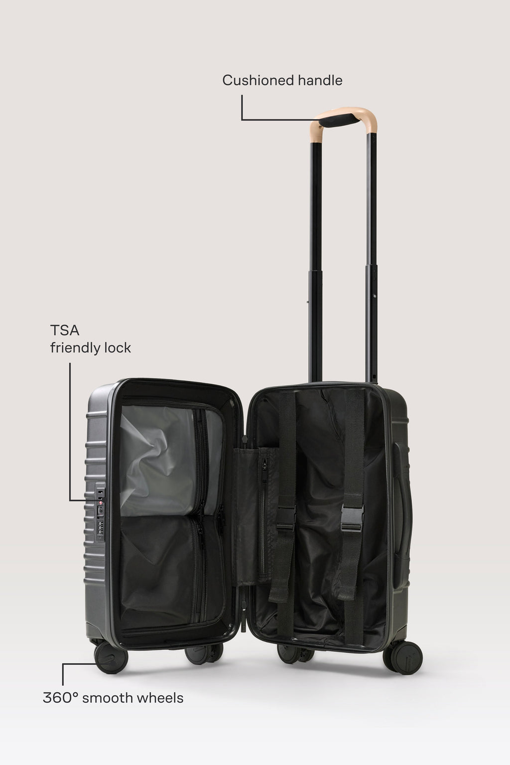 The Small Carry-On Roller in Black