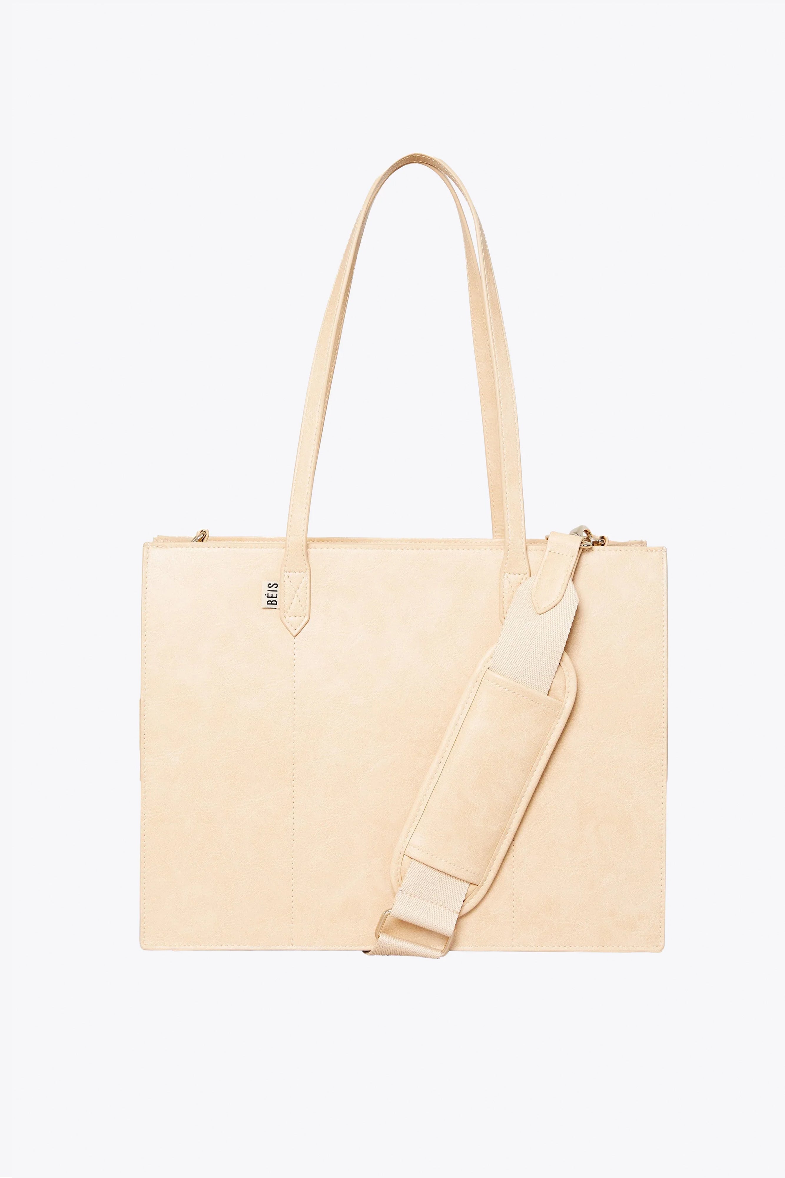 The Work Tote in Beige