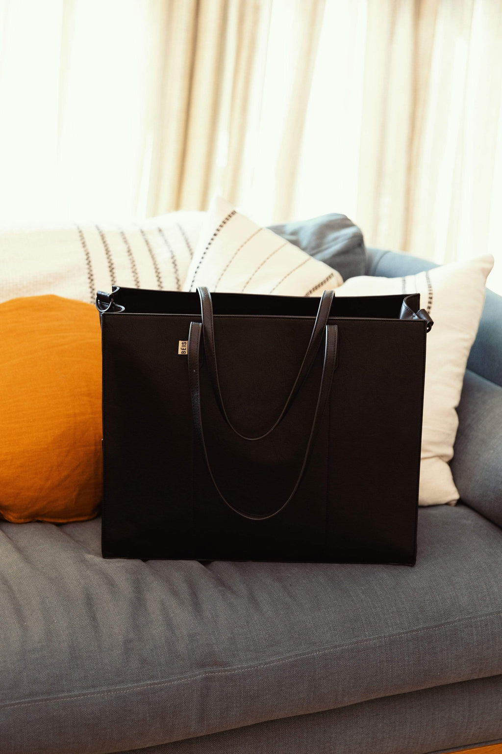 The Large Work Tote in Black